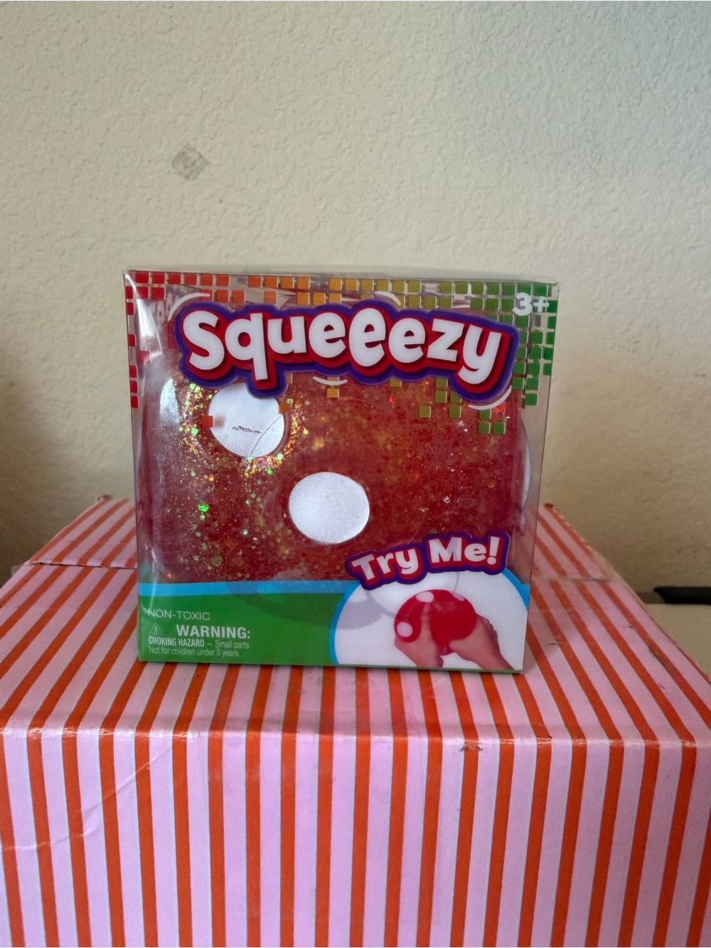 ❤️🎲Red Glitter DICE🎲🎲Stress Toy - Squeeezy